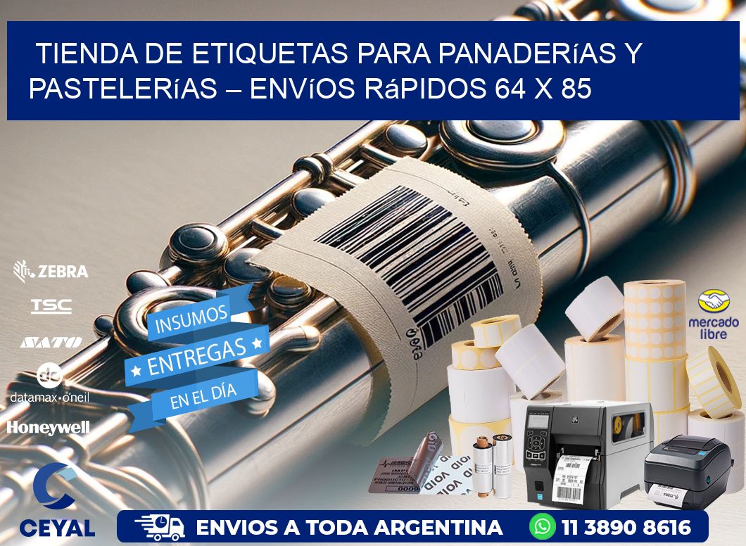 Tienda de Etiquetas para Panaderías y Pastelerías – Envíos Rápidos 64 x 85