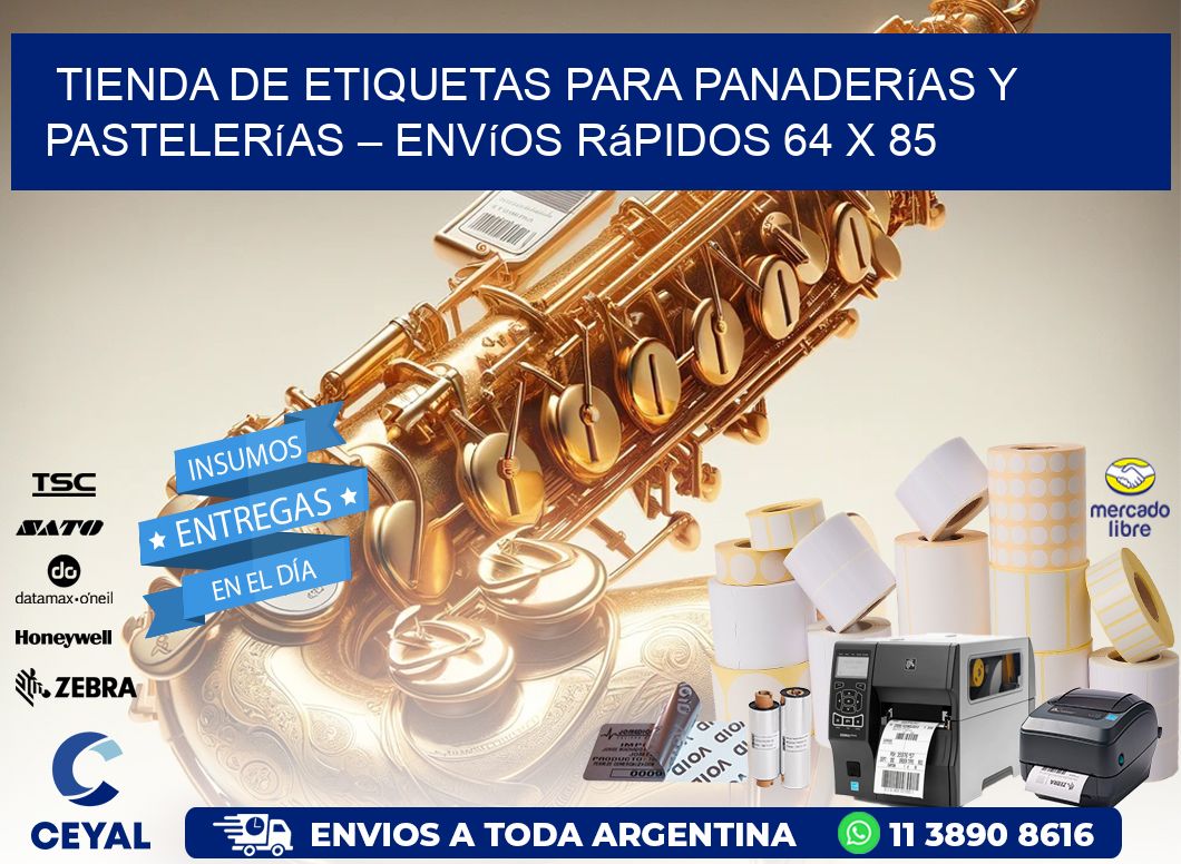 Tienda de Etiquetas para Panaderías y Pastelerías – Envíos Rápidos 64 x 85