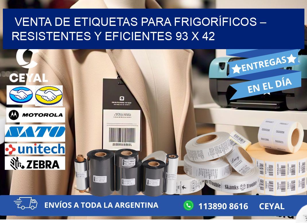 VENTA DE ETIQUETAS PARA FRIGORÍFICOS – RESISTENTES Y EFICIENTES 93 x 42