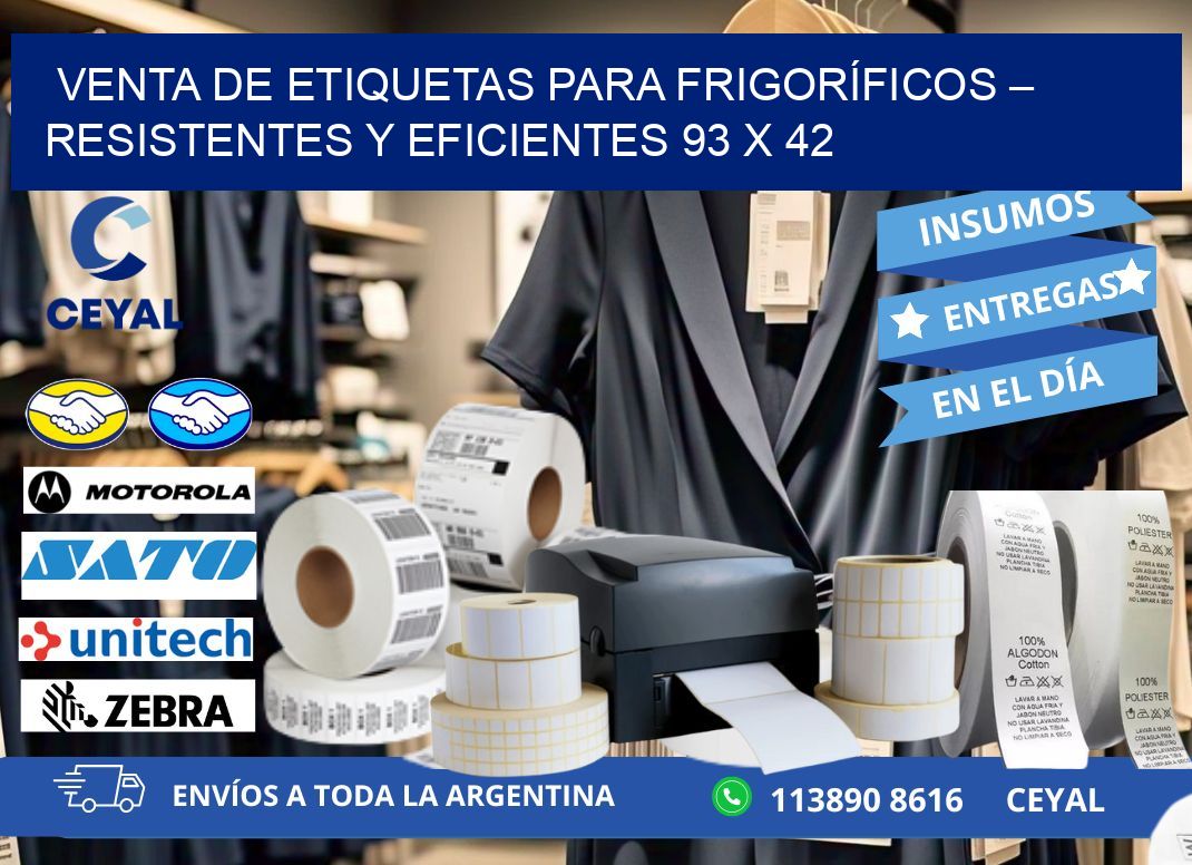 VENTA DE ETIQUETAS PARA FRIGORÍFICOS – RESISTENTES Y EFICIENTES 93 x 42