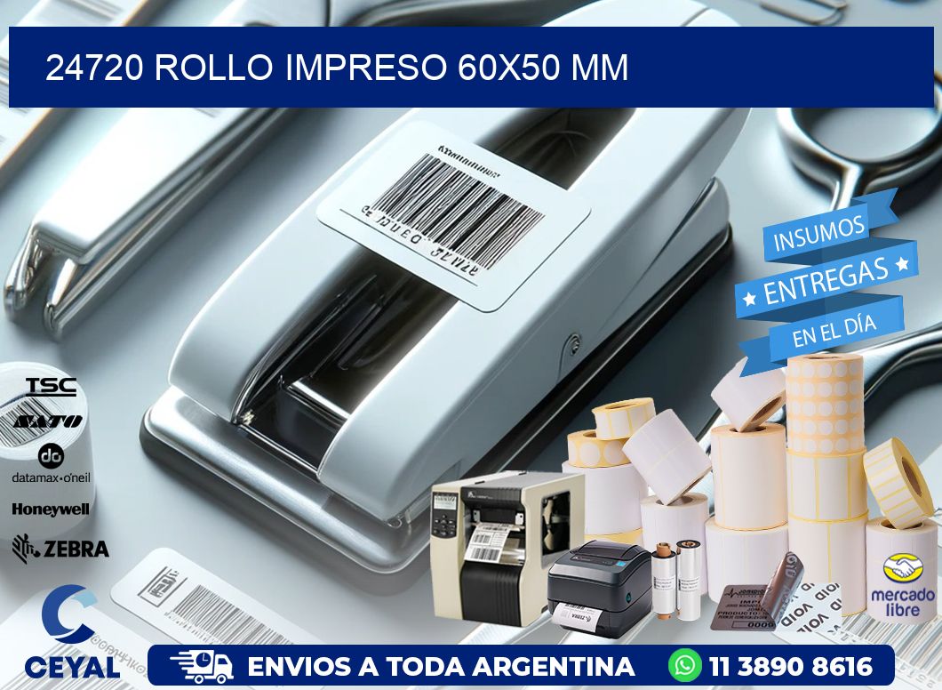 24720 ROLLO IMPRESO 60x50 mm