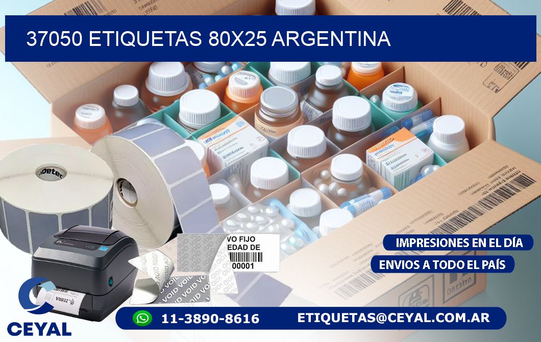 37050 ETIQUETAS 80x25 argentina