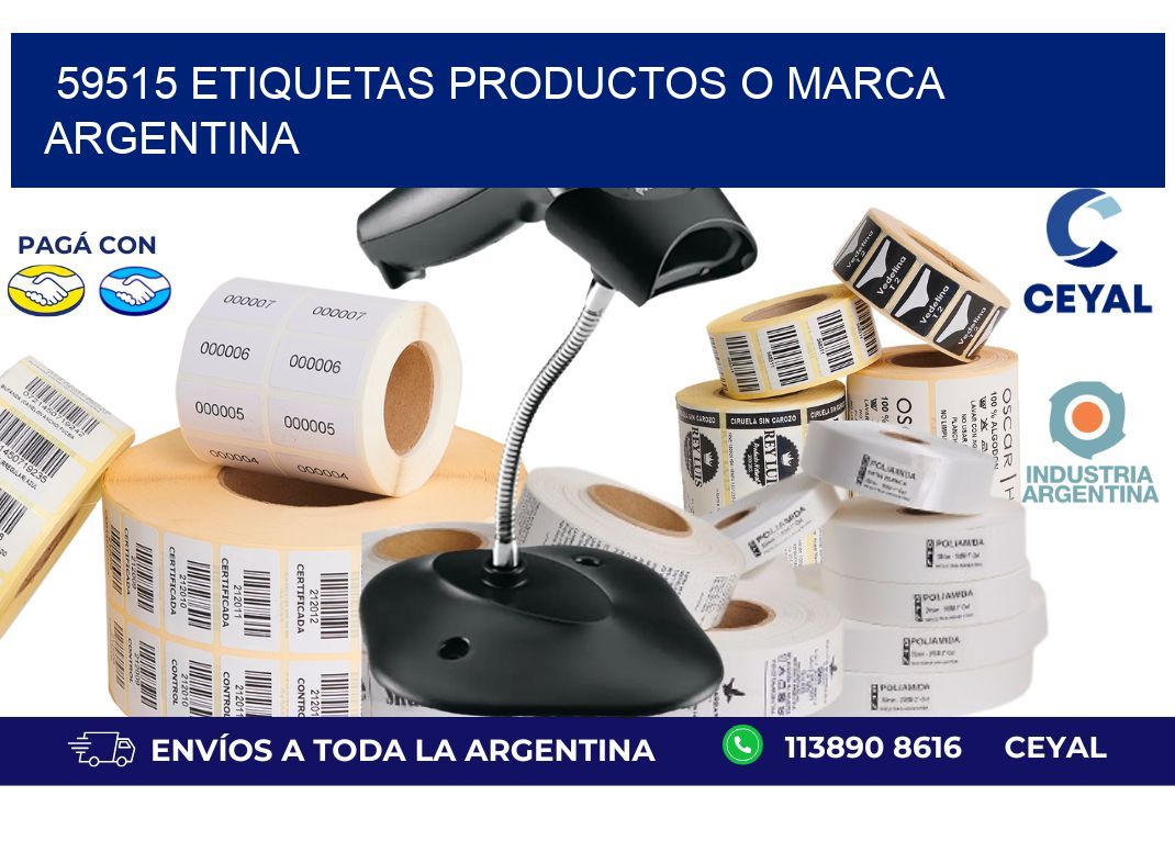 59515 ETIQUETAS PRODUCTOS O MARCA ARGENTINA