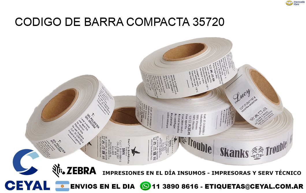 CODIGO DE BARRA COMPACTA 35720