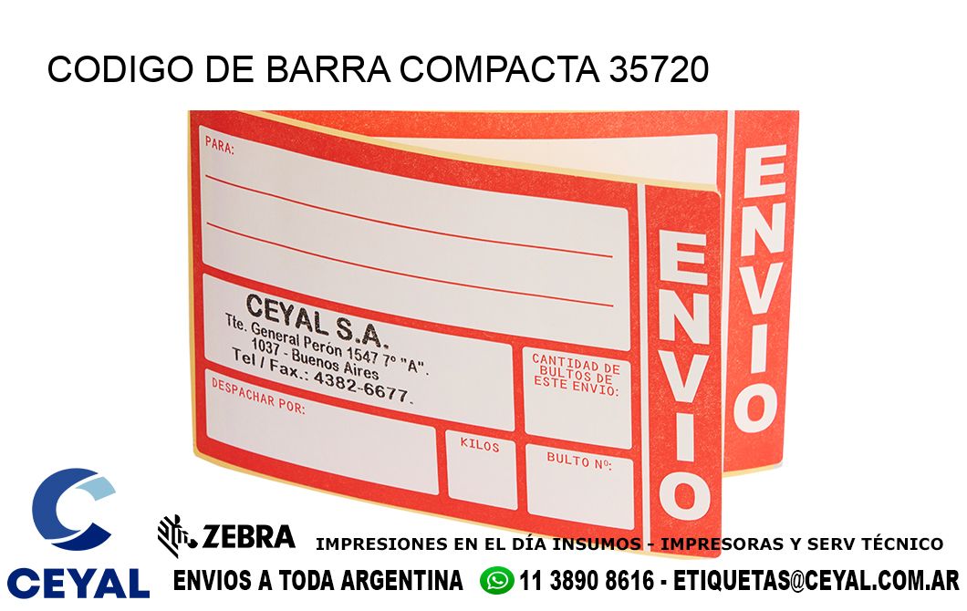 CODIGO DE BARRA COMPACTA 35720