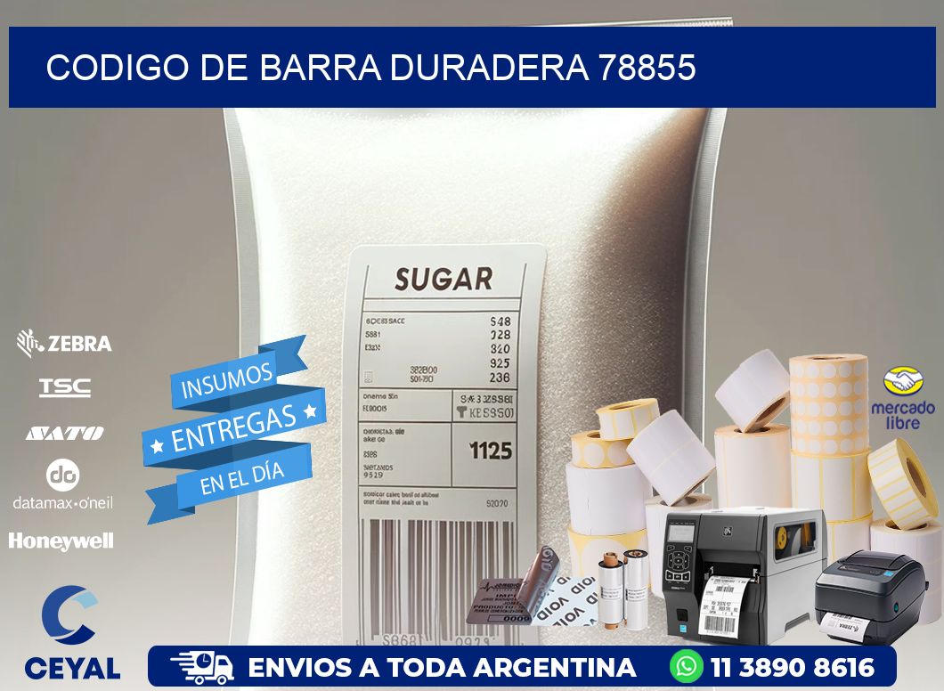 CODIGO DE BARRA DURADERA 78855