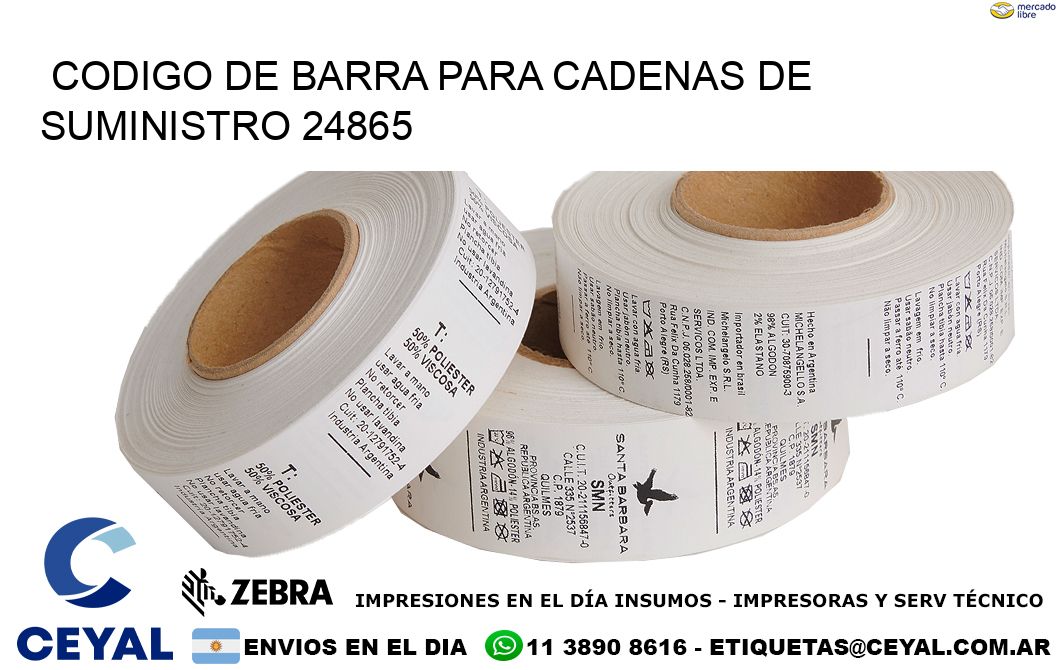 CODIGO DE BARRA PARA CADENAS DE SUMINISTRO 24865