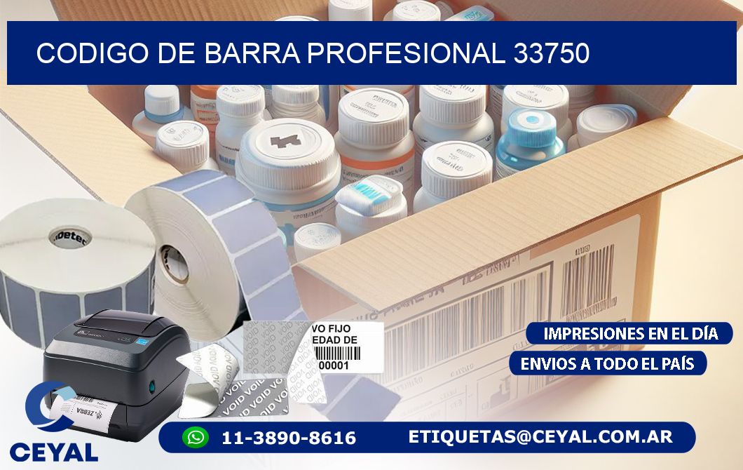 CODIGO DE BARRA PROFESIONAL 33750