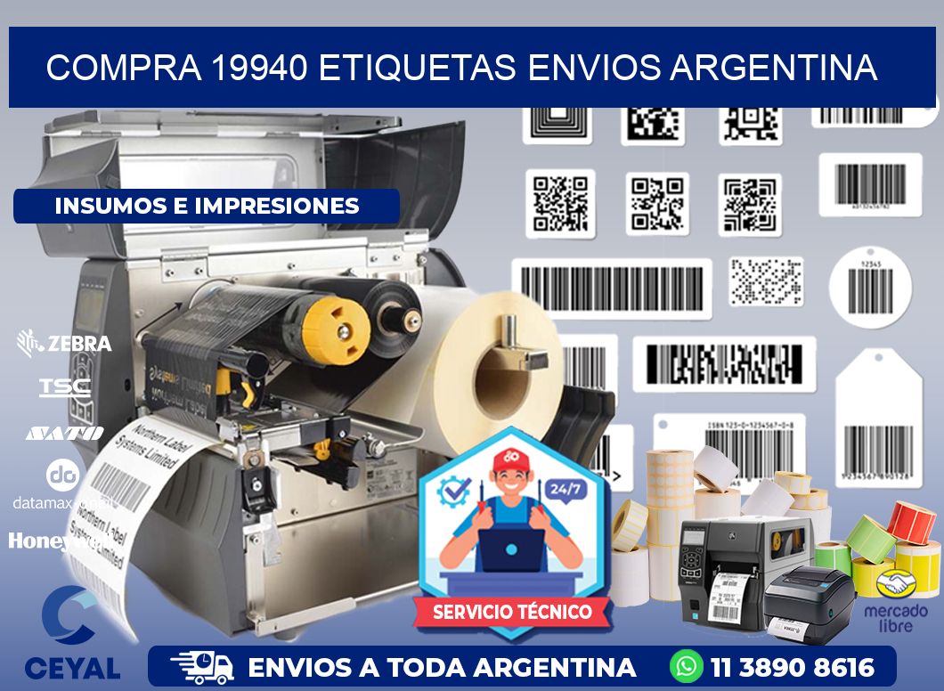 COMPRA 19940 ETIQUETAS ENVIOS ARGENTINA