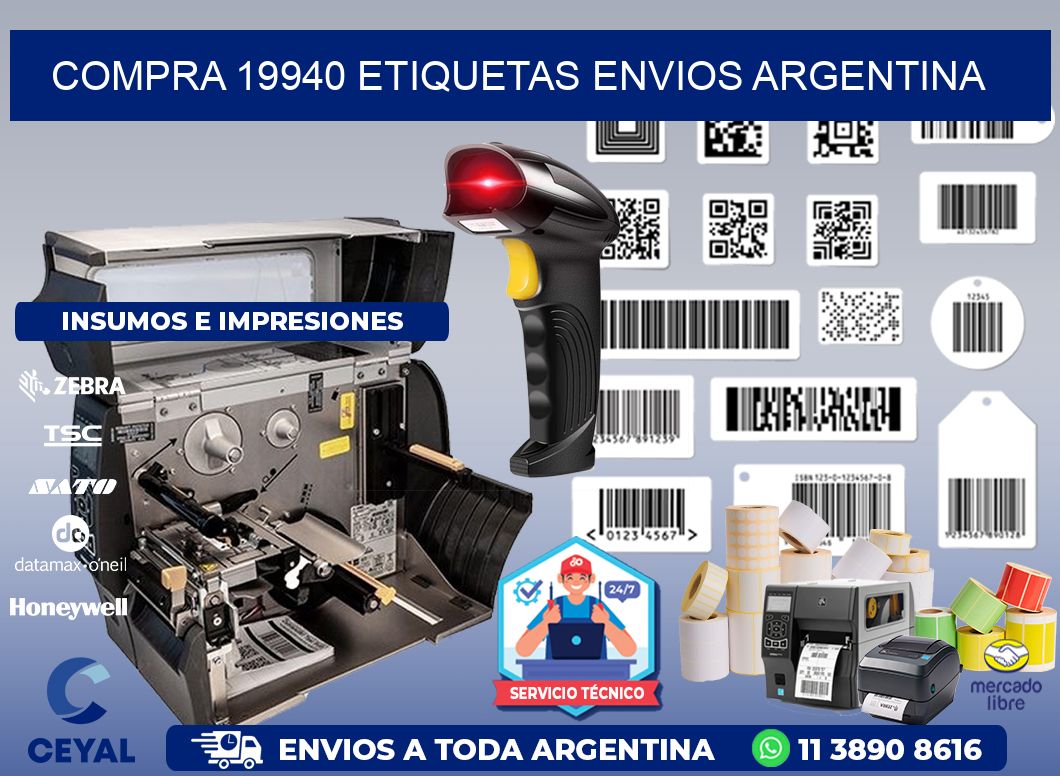 COMPRA 19940 ETIQUETAS ENVIOS ARGENTINA