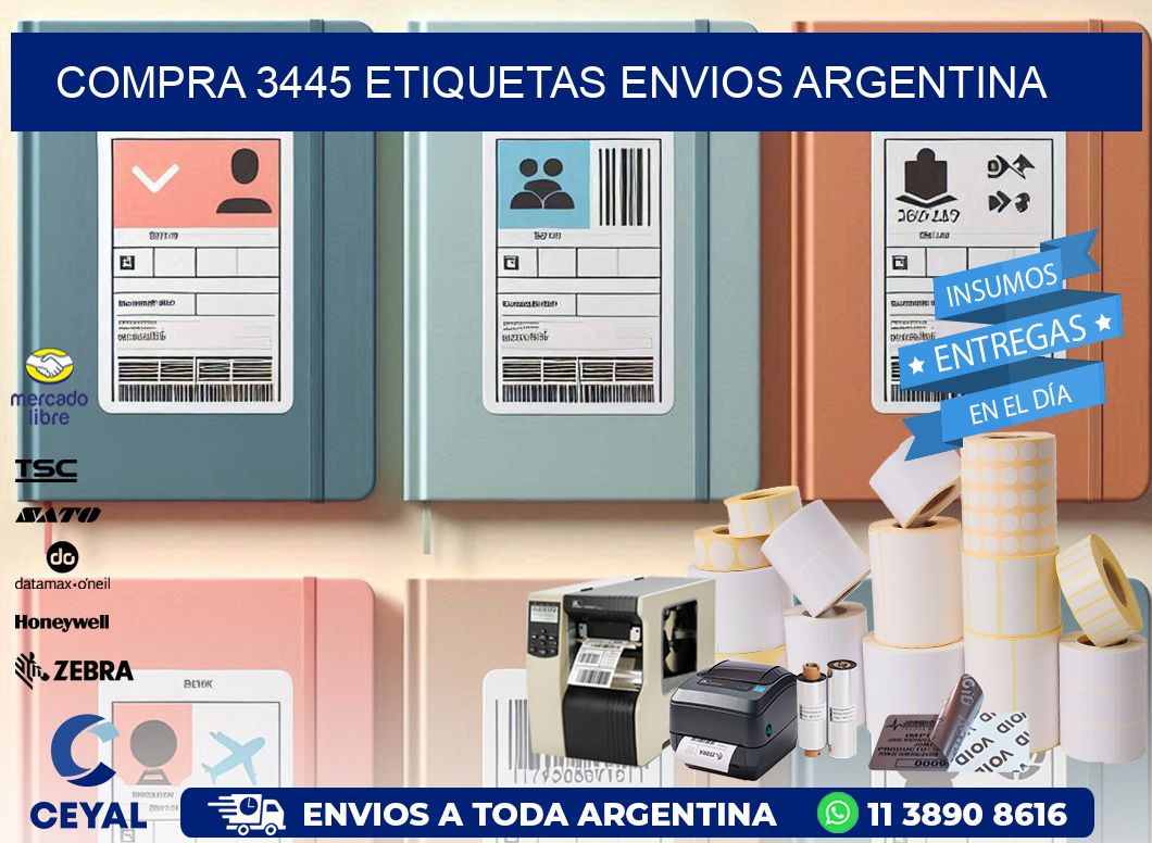 COMPRA 3445 ETIQUETAS ENVIOS ARGENTINA