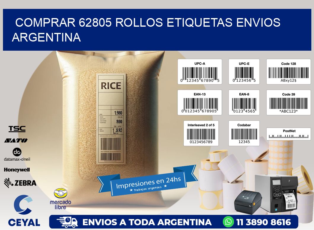 COMPRAR 62805 ROLLOS ETIQUETAS ENVIOS ARGENTINA