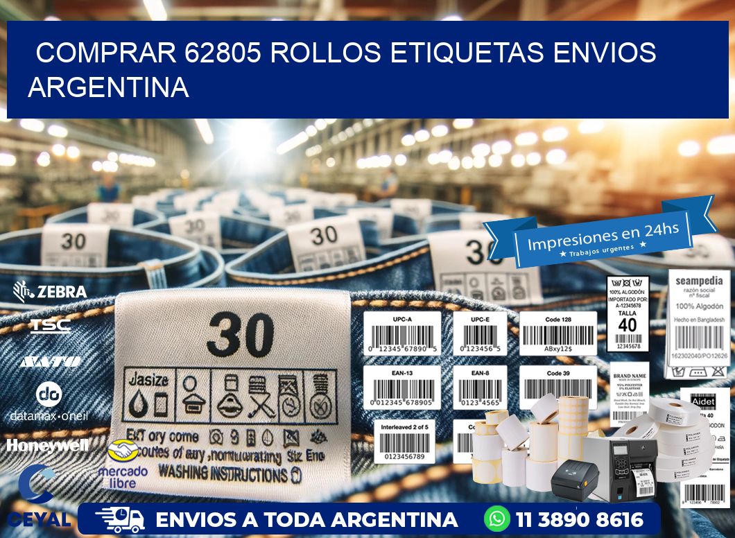 COMPRAR 62805 ROLLOS ETIQUETAS ENVIOS ARGENTINA