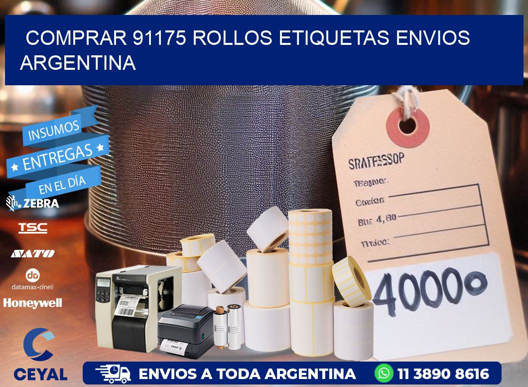 COMPRAR 91175 ROLLOS ETIQUETAS ENVIOS ARGENTINA