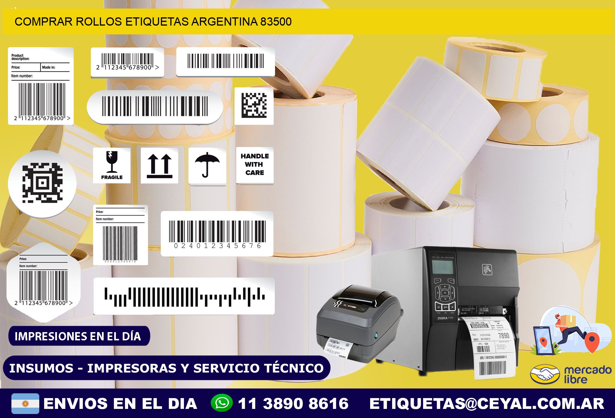 COMPRAR ROLLOS ETIQUETAS ARGENTINA 83500