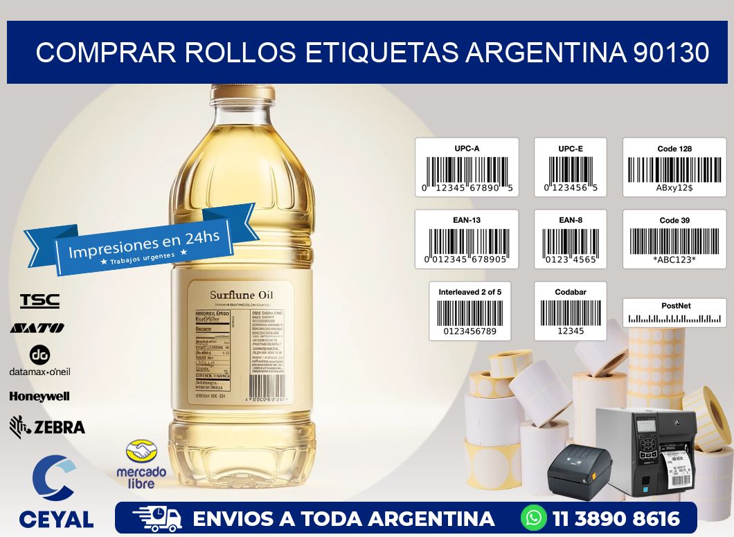 COMPRAR ROLLOS ETIQUETAS ARGENTINA 90130