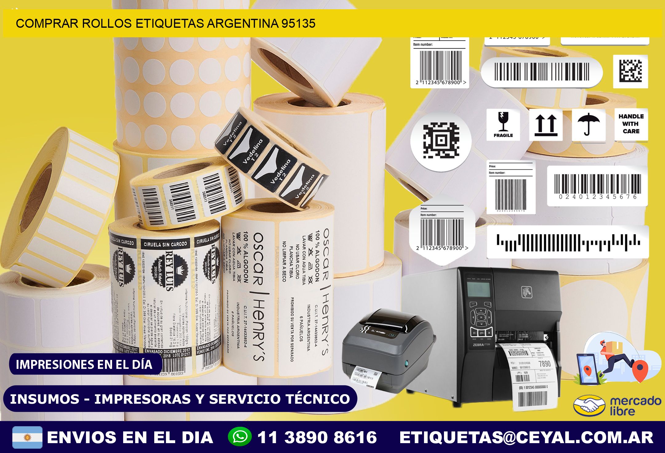 COMPRAR ROLLOS ETIQUETAS ARGENTINA 95135