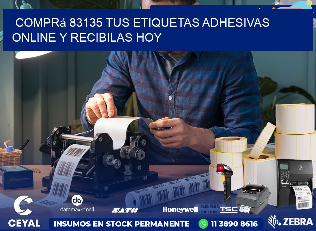 Comprá 83135 tus Etiquetas Adhesivas Online y Recibilas Hoy