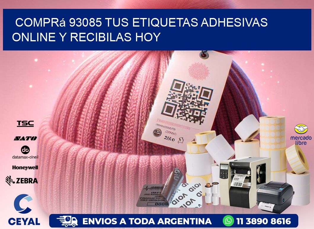 Comprá 93085 tus Etiquetas Adhesivas Online y Recibilas Hoy
