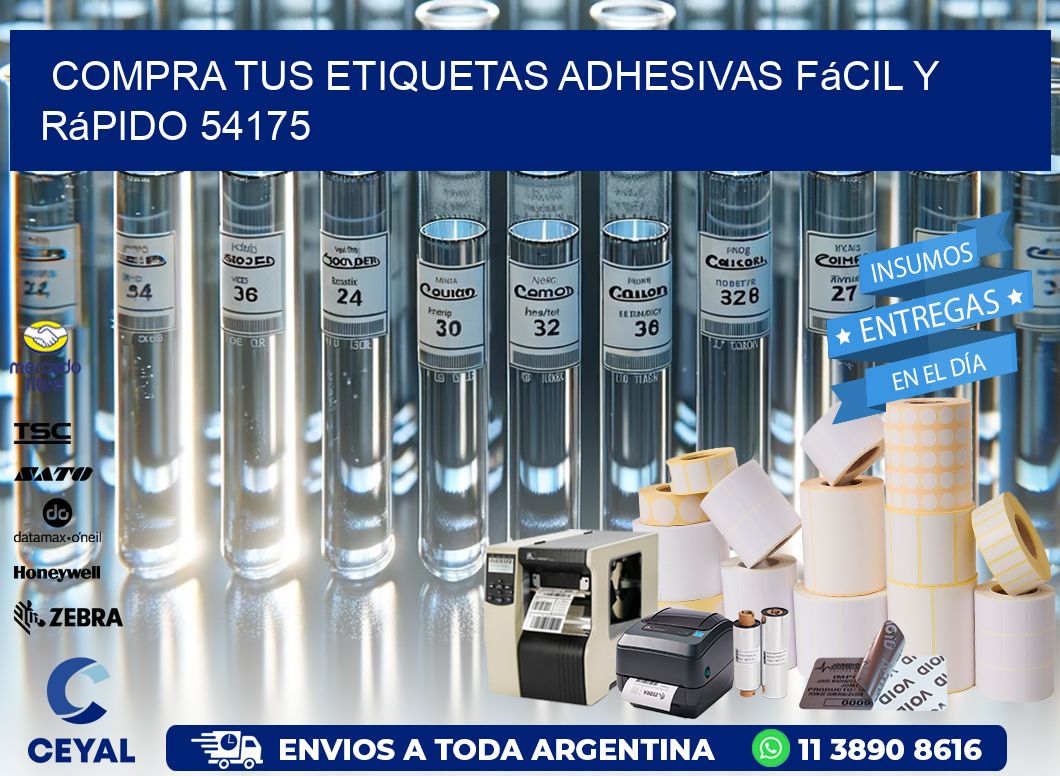 Compra tus Etiquetas Adhesivas Fácil y Rápido 54175