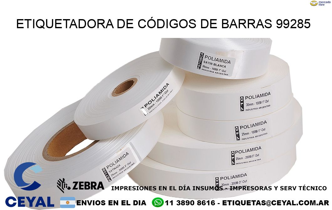 ETIQUETADORA DE CÓDIGOS DE BARRAS 99285