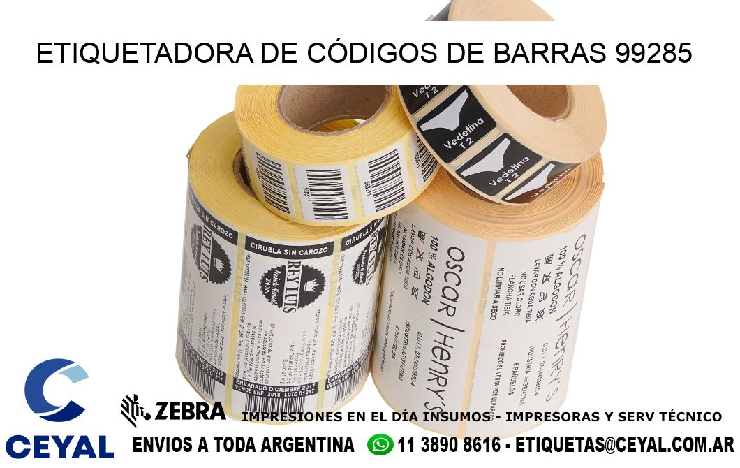 ETIQUETADORA DE CÓDIGOS DE BARRAS 99285