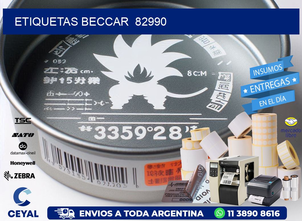 ETIQUETAS BECCAR  82990