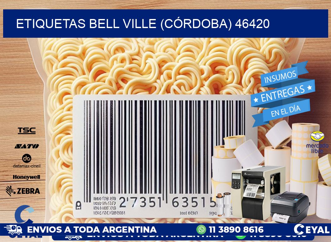 ETIQUETAS BELL VILLE (CÓRDOBA) 46420