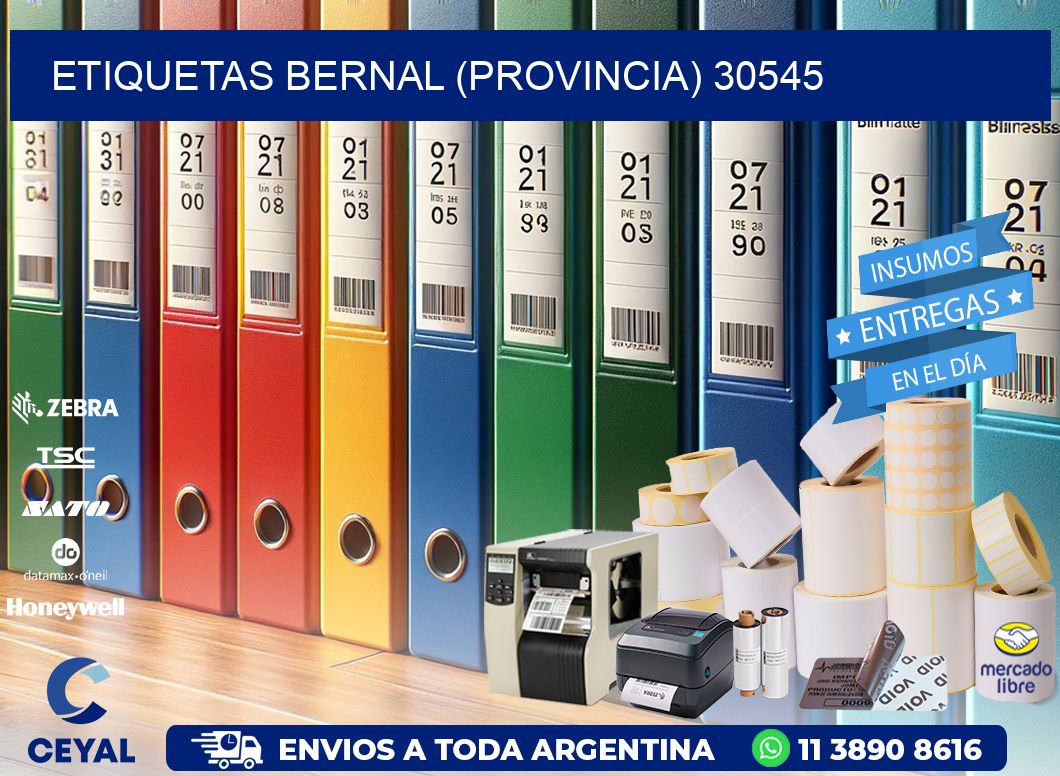 ETIQUETAS BERNAL (PROVINCIA) 30545