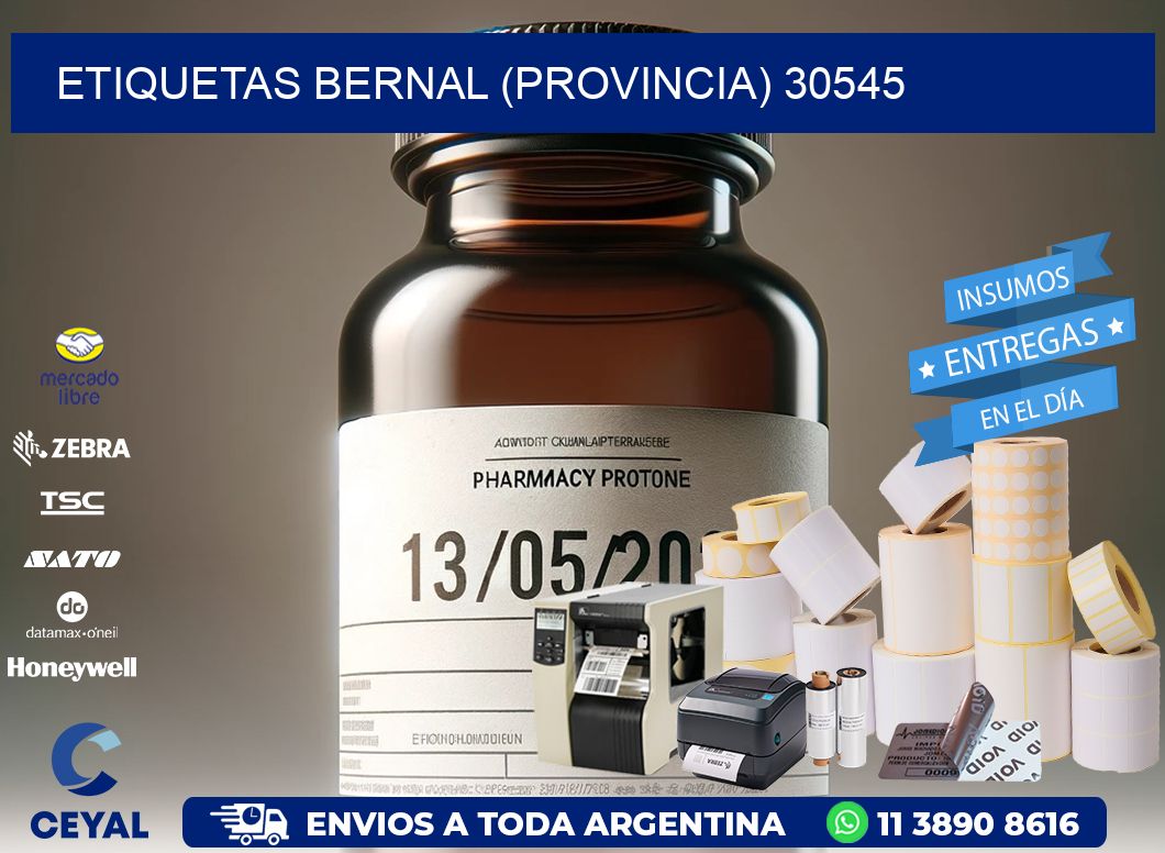 ETIQUETAS BERNAL (PROVINCIA) 30545