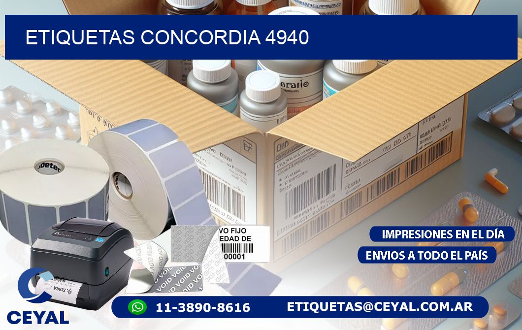 ETIQUETAS CONCORDIA 4940