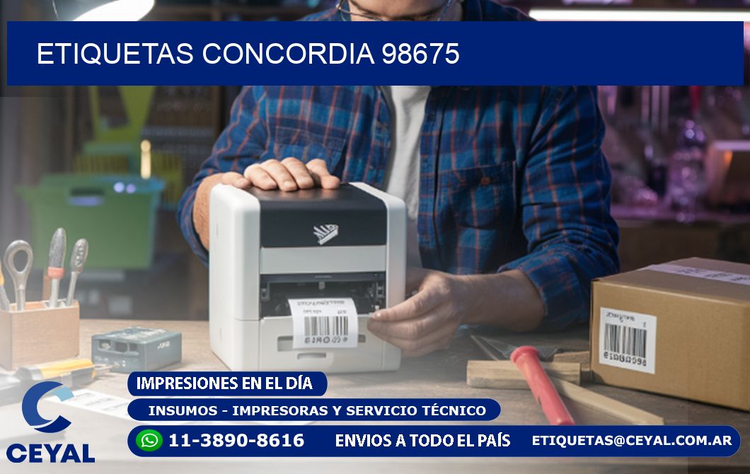 ETIQUETAS CONCORDIA 98675