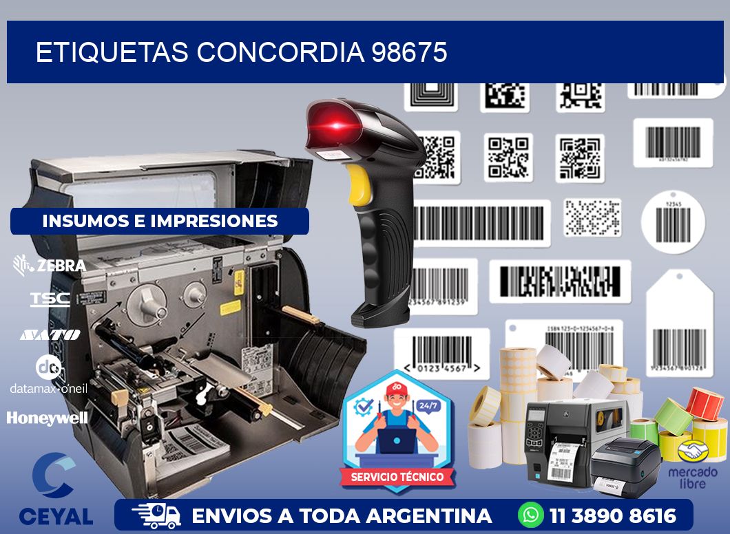 ETIQUETAS CONCORDIA 98675