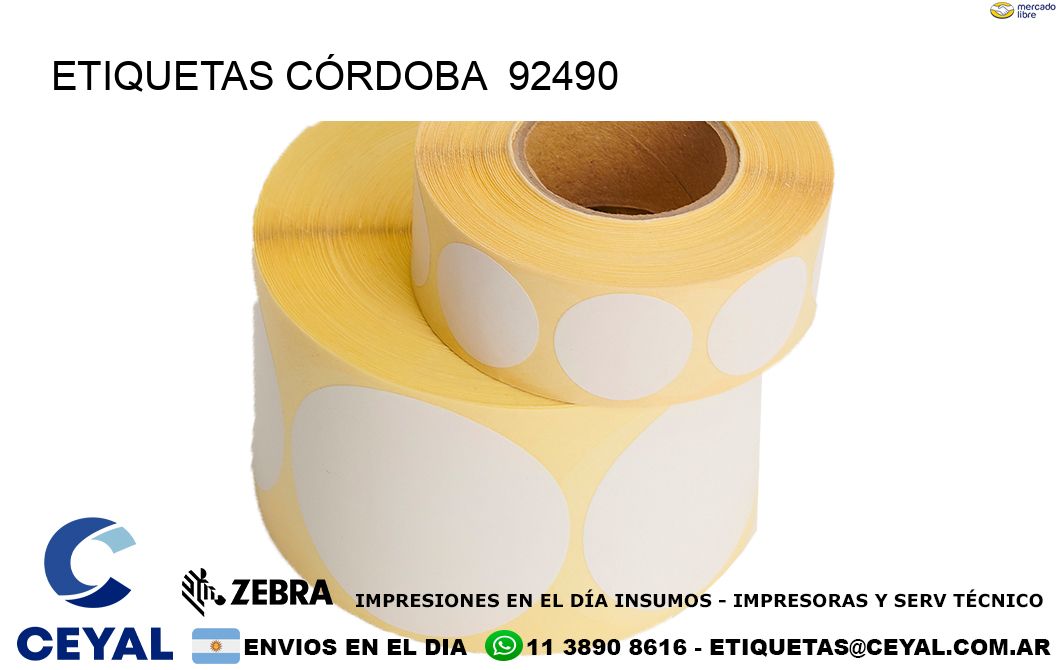 ETIQUETAS CÓRDOBA  92490