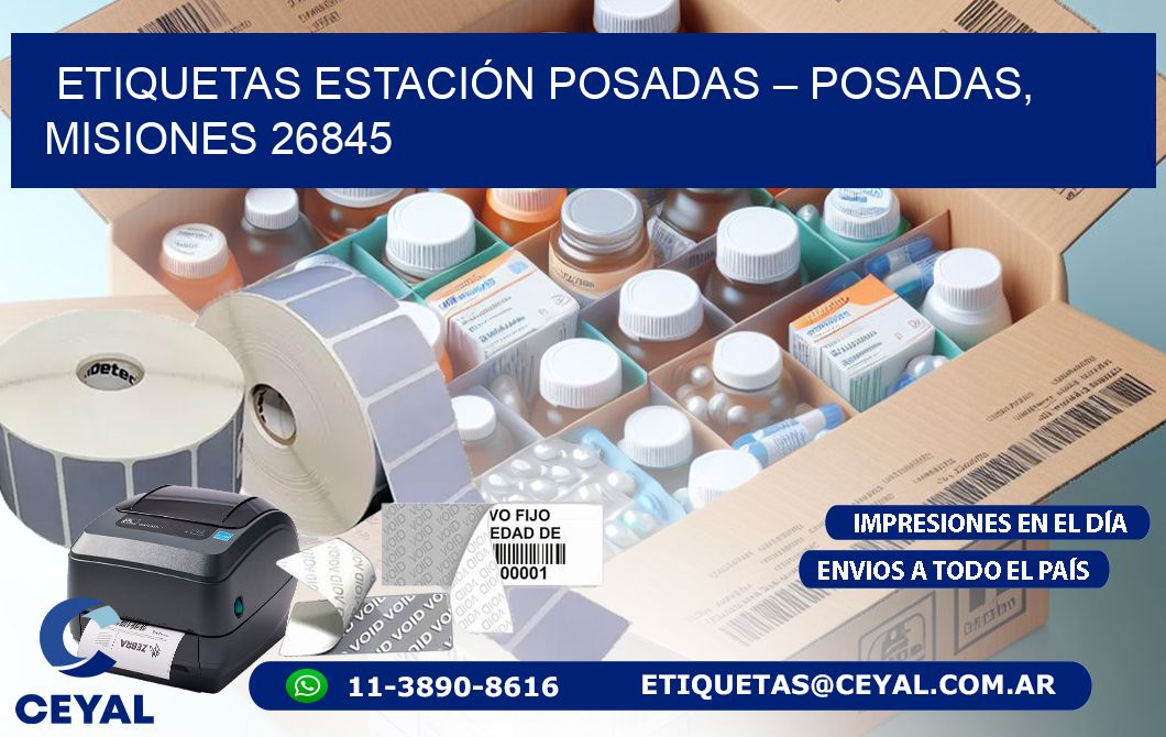 ETIQUETAS ESTACIÓN POSADAS – POSADAS, MISIONES 26845