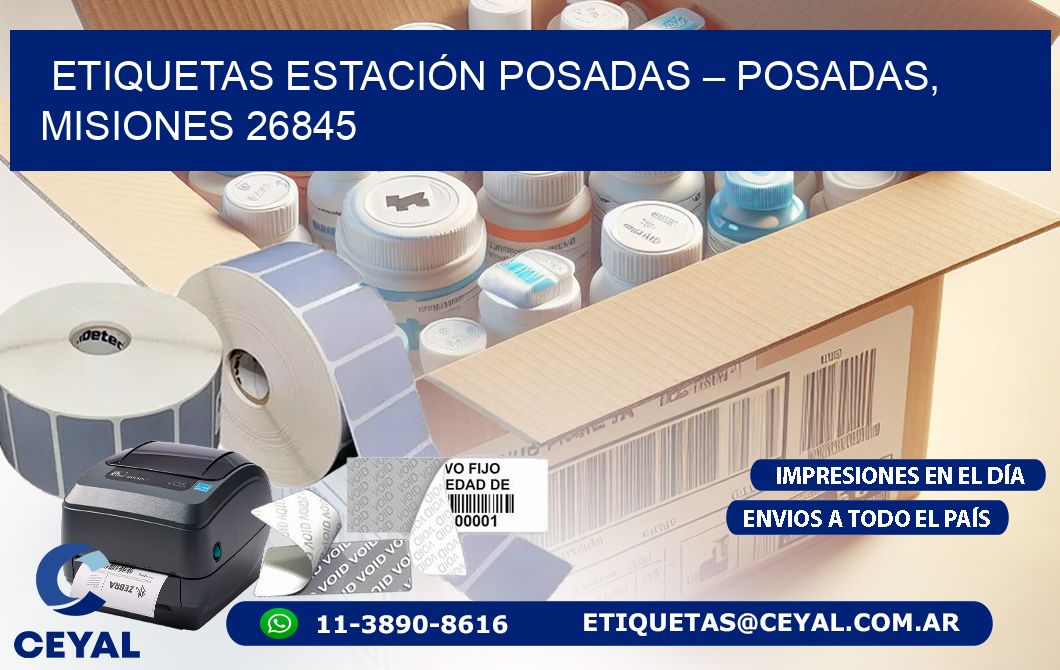 ETIQUETAS ESTACIÓN POSADAS – POSADAS, MISIONES 26845