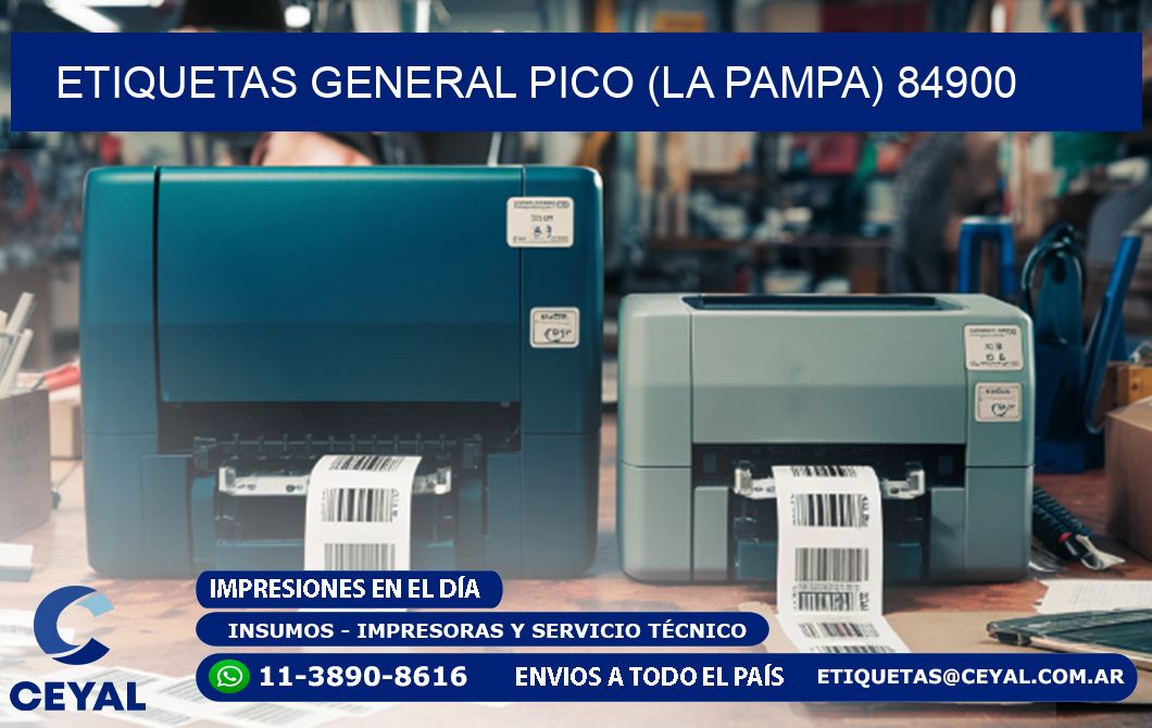 ETIQUETAS GENERAL PICO (LA PAMPA) 84900