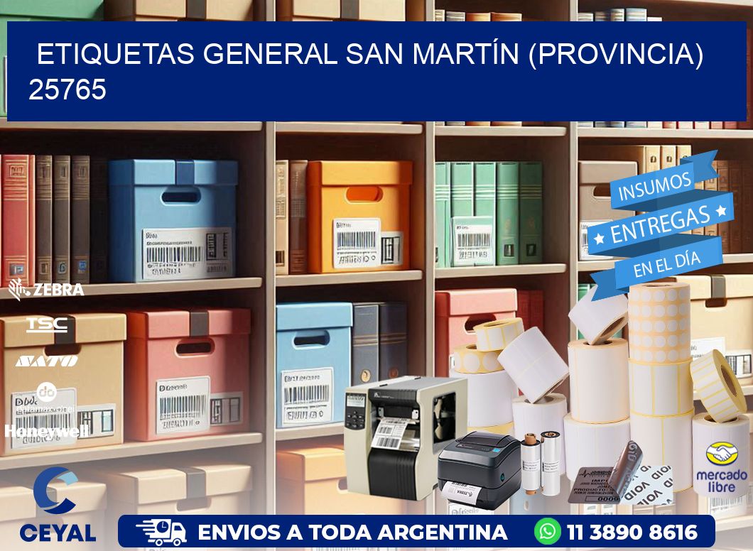 ETIQUETAS GENERAL SAN MARTÍN (PROVINCIA) 25765