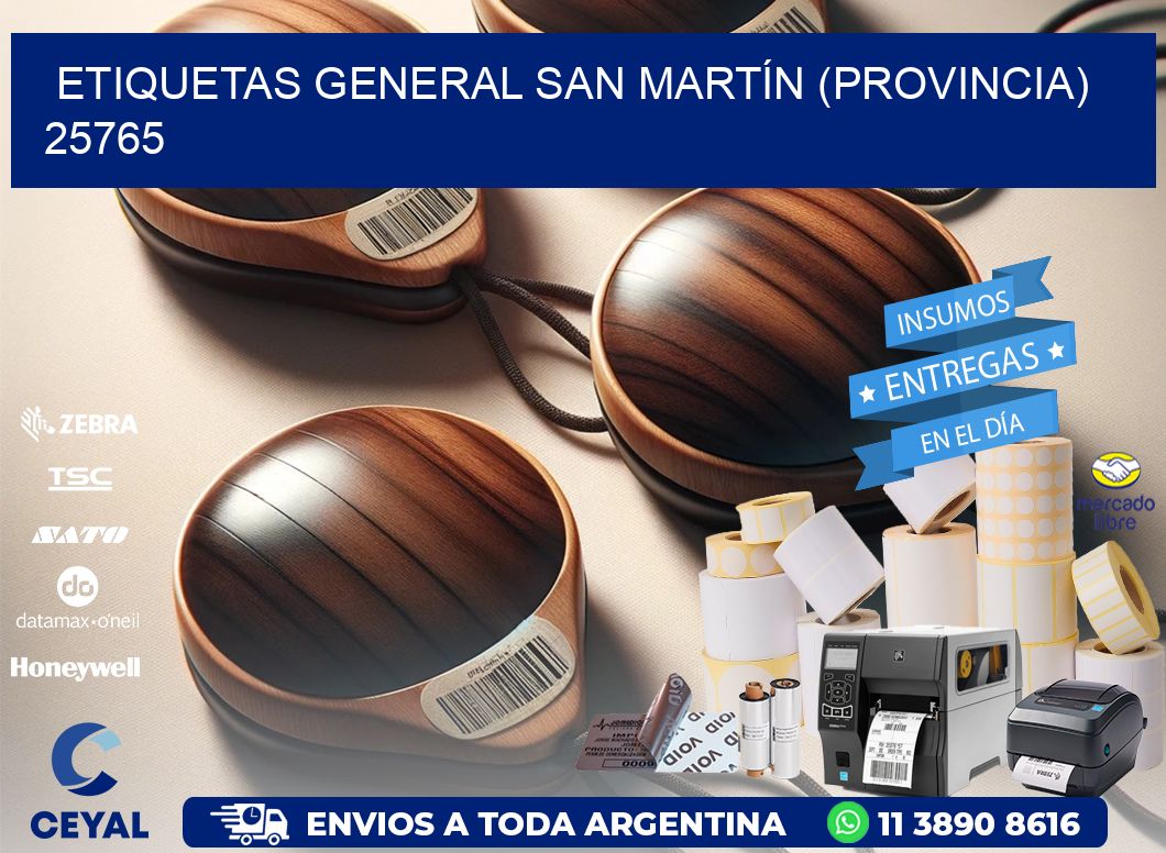 ETIQUETAS GENERAL SAN MARTÍN (PROVINCIA) 25765