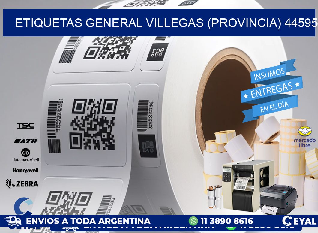 ETIQUETAS GENERAL VILLEGAS (PROVINCIA) 44595