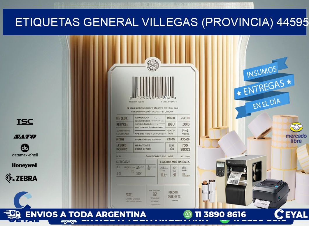 ETIQUETAS GENERAL VILLEGAS (PROVINCIA) 44595