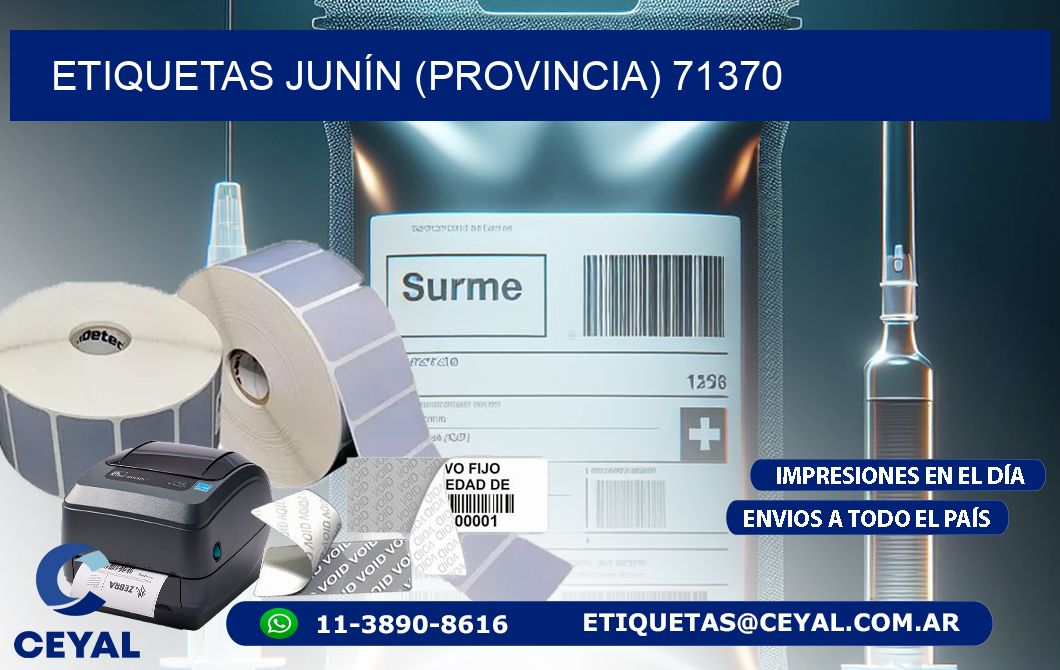 ETIQUETAS JUNÍN (PROVINCIA) 71370