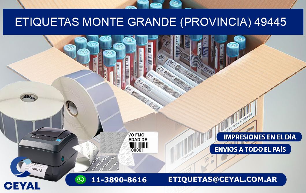 ETIQUETAS MONTE GRANDE (PROVINCIA) 49445