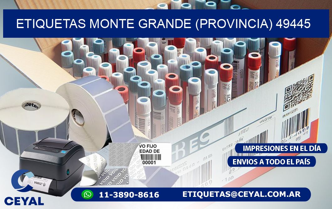 ETIQUETAS MONTE GRANDE (PROVINCIA) 49445
