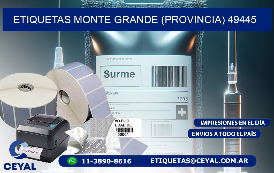 ETIQUETAS MONTE GRANDE (PROVINCIA) 49445