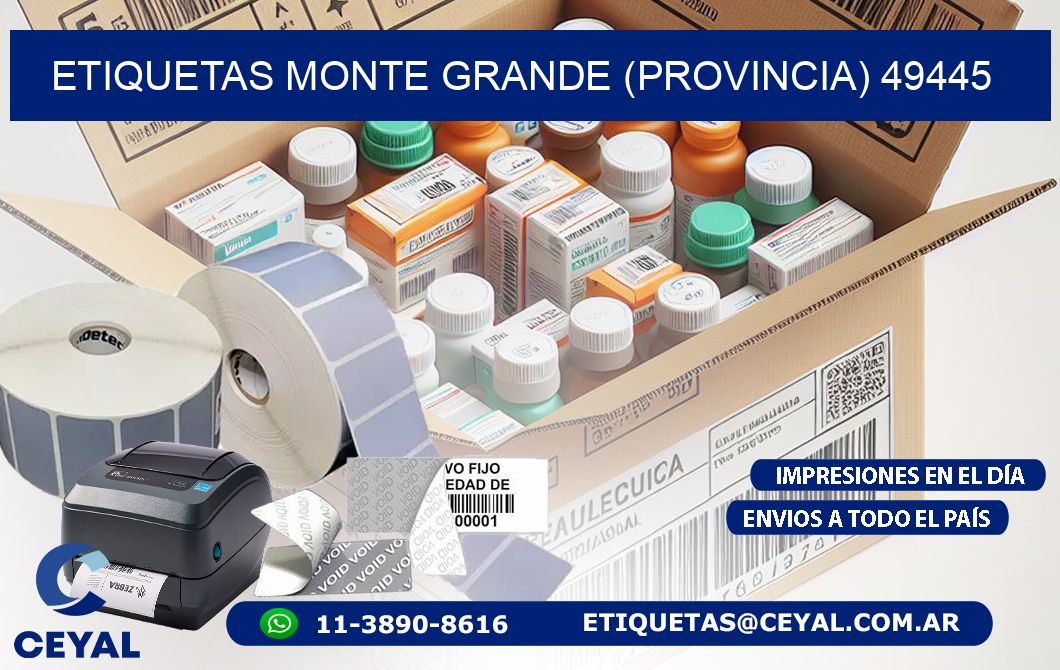 ETIQUETAS MONTE GRANDE (PROVINCIA) 49445