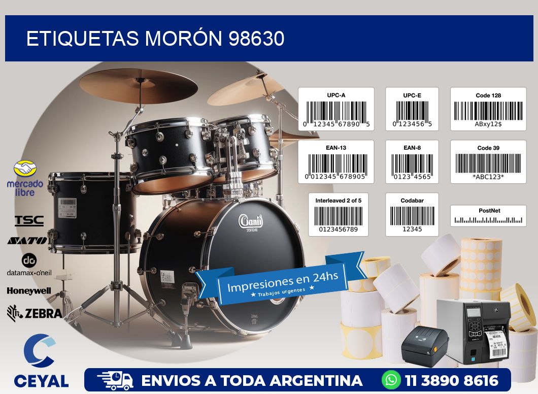 ETIQUETAS MORÓN 98630