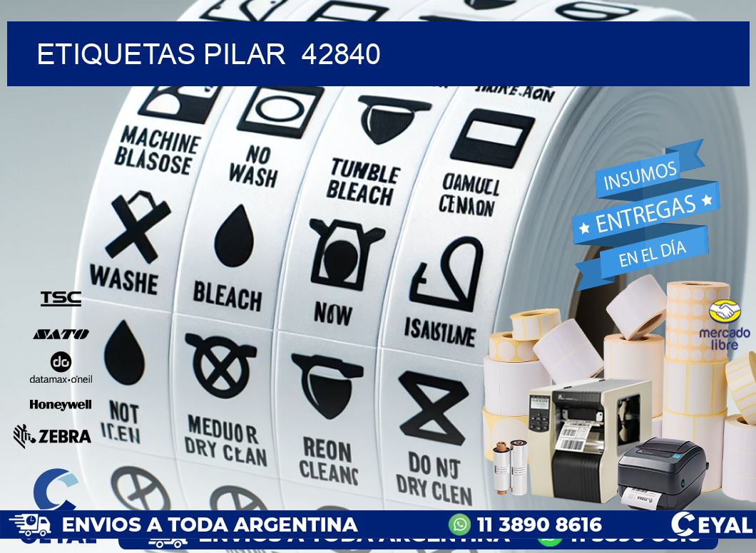 ETIQUETAS PILAR  42840