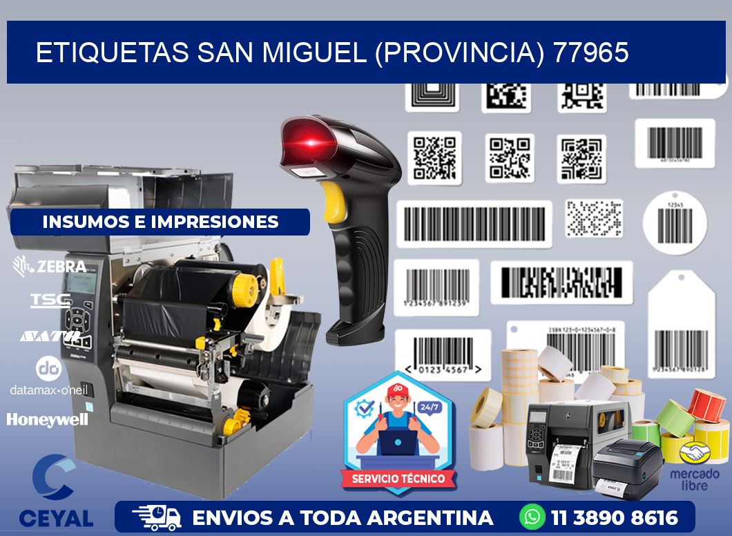 ETIQUETAS SAN MIGUEL (PROVINCIA) 77965