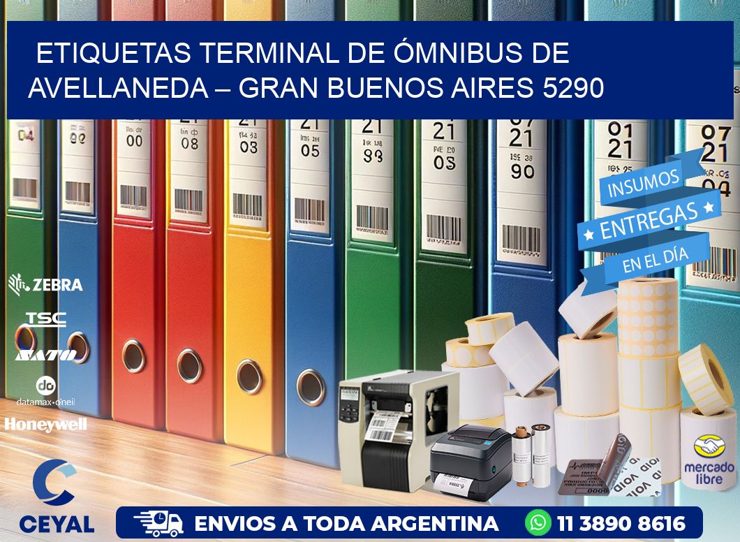 ETIQUETAS TERMINAL DE ÓMNIBUS DE AVELLANEDA – GRAN BUENOS AIRES 5290